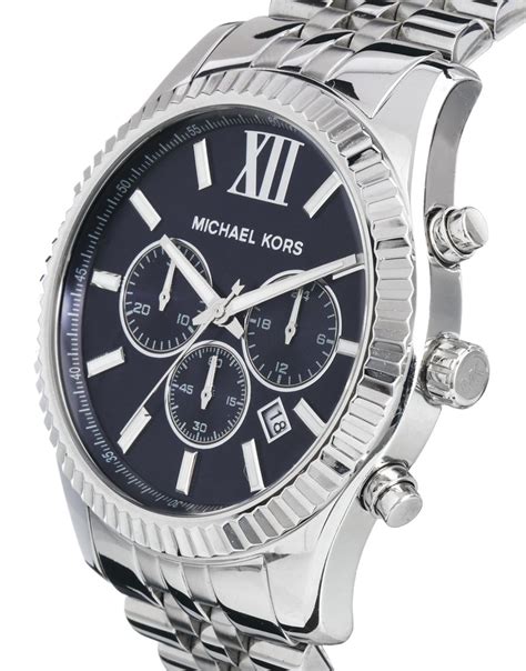 Michael Kors Men's Lexington Chronograph Silver 